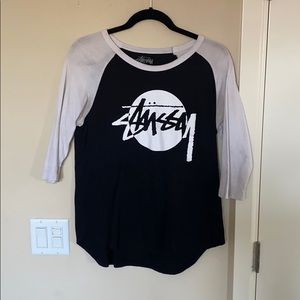 mid sleeve stussy shirt